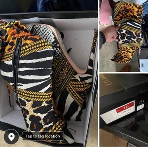 Pep toe heeled boots